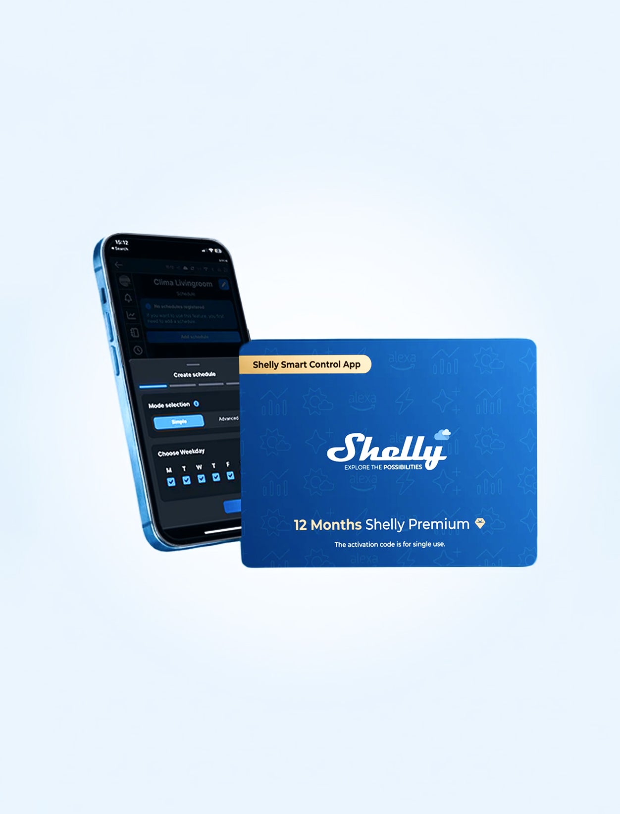 Shelly Smart Control app dashboard