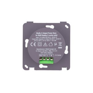 Shelly 2-Output PowerBase f Wall Display