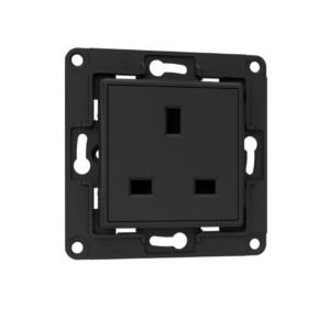 Shelly Wall Socket UK Black