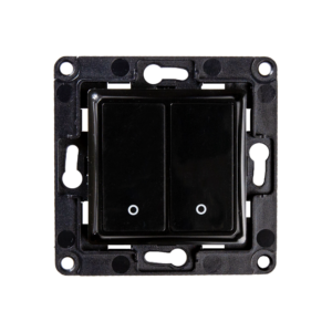 Shelly Wall Switch with 2 Buttons Black